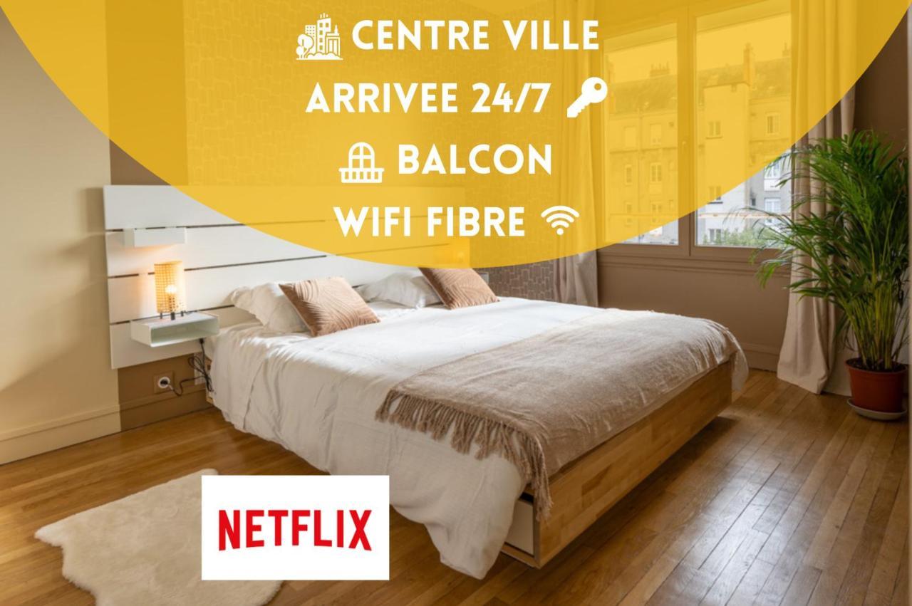 Centre - Proche Gare - Parking Velo - Balcon - Arrivee Autonome * Tours